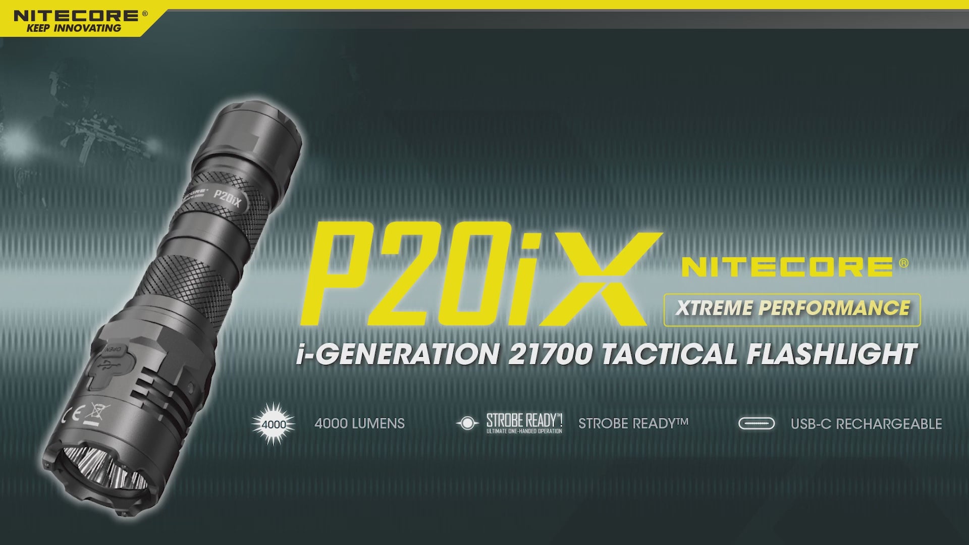 Nitecore P20iX Flashlight 4000 Lumens