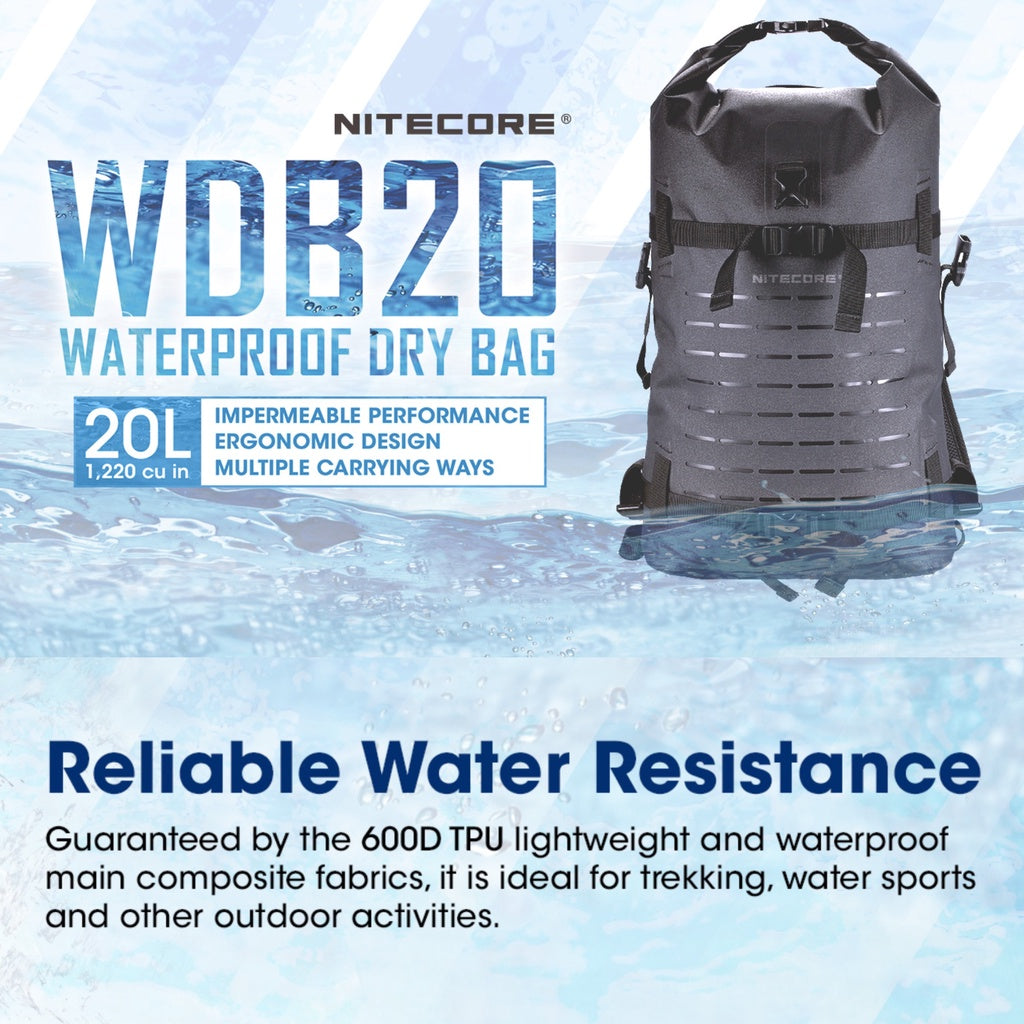 Nitecore WDB20 Waterproof Dry Bag 20L