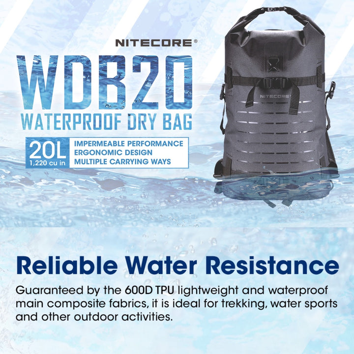 Nitecore WDB20 Waterproof Dry Bag 20L