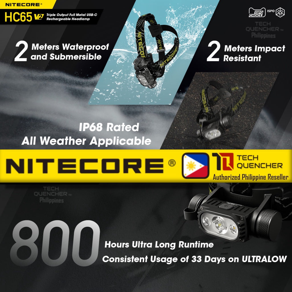 Nitecore HC65 V2 Headlamp 1750 Lumens