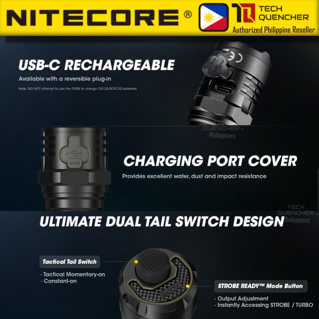 Nitecore P20iX Flashlight 4000 Lumens