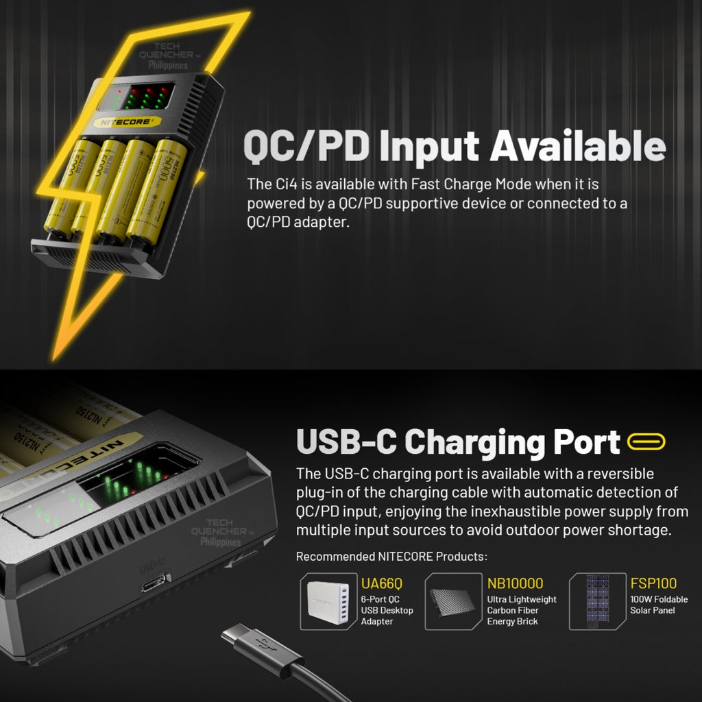 Nitecore Ci4 USB-C Battery Charger