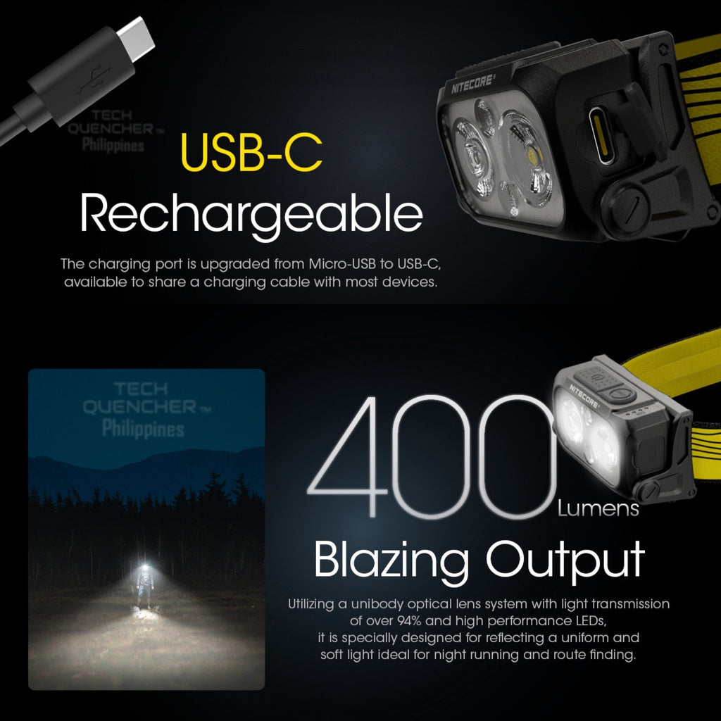 Nitecore NU25 Headlamp 400 Lumens