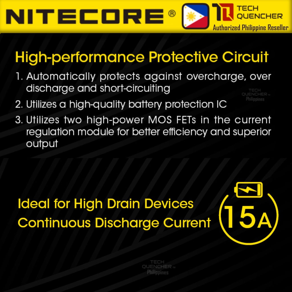 Nitecore NL2150HP Battery 5000mAh High Drain Li-ion Rechargeable Battery