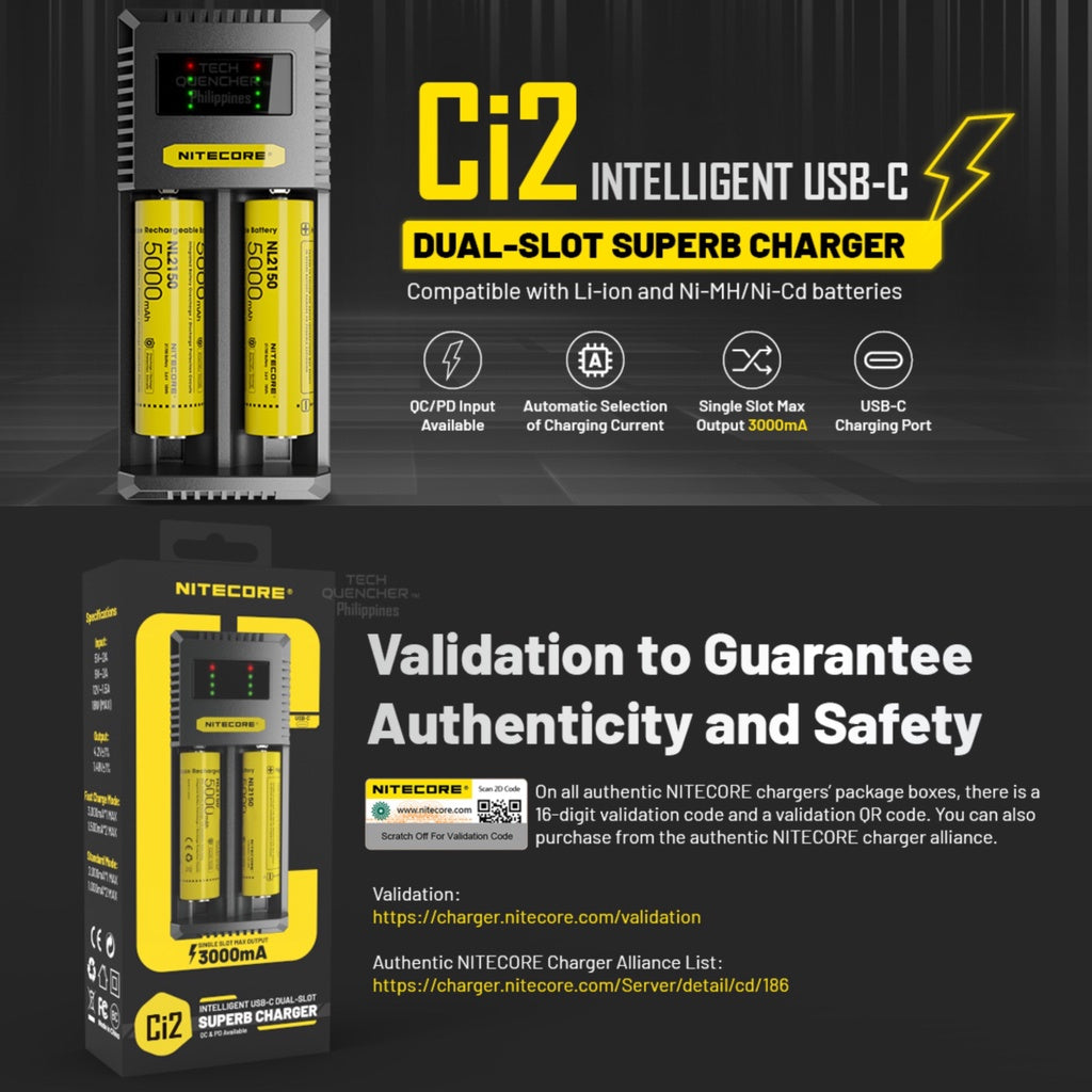 Nitecore Ci2 USB-C Battery Charger