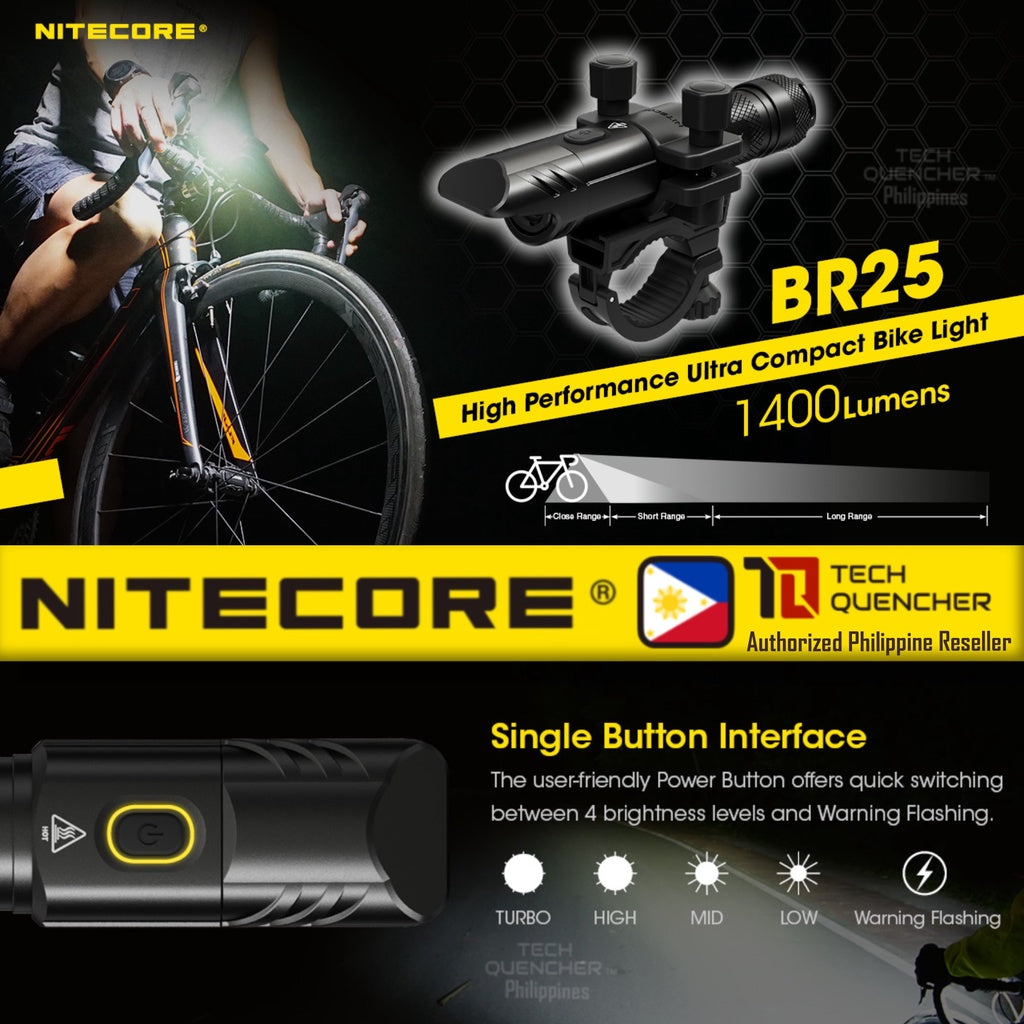 Nitecore BR25 Bike Light - 1400 Lumens