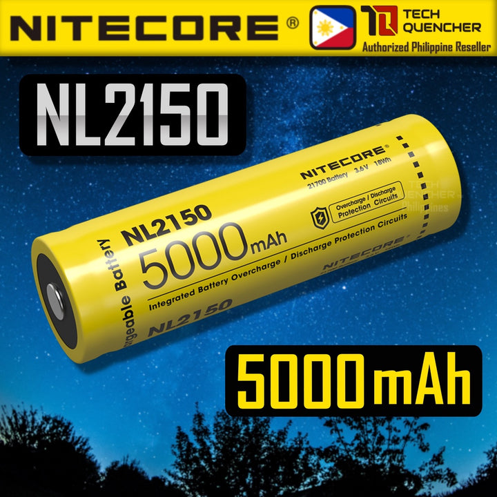 Nitecore NL2150 Battery 5000mAh  21700 High Performance
