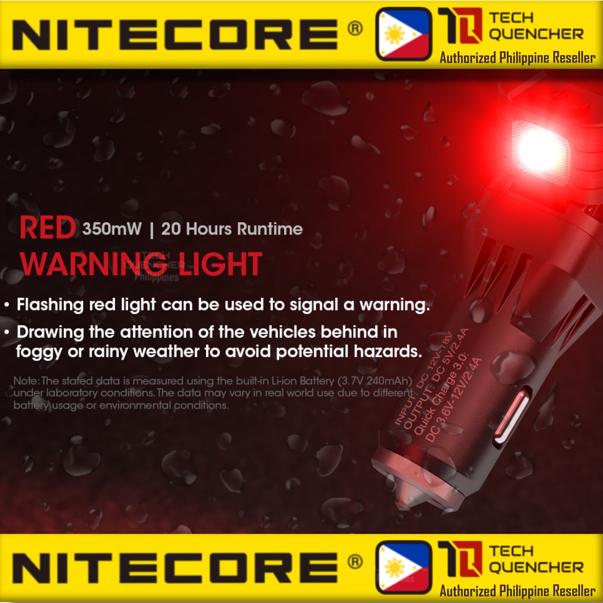 Nitecore VCL10 Vehicle Car Charger