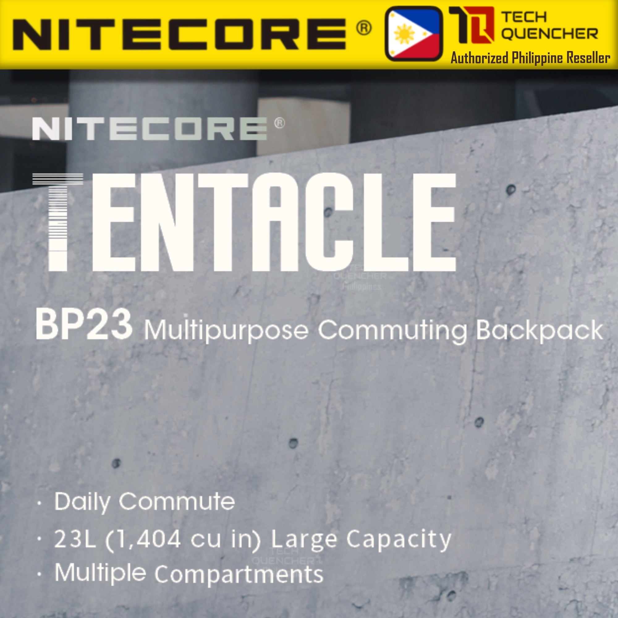 Nitecore BP23 Backpack 23L Water Resistant Backpack