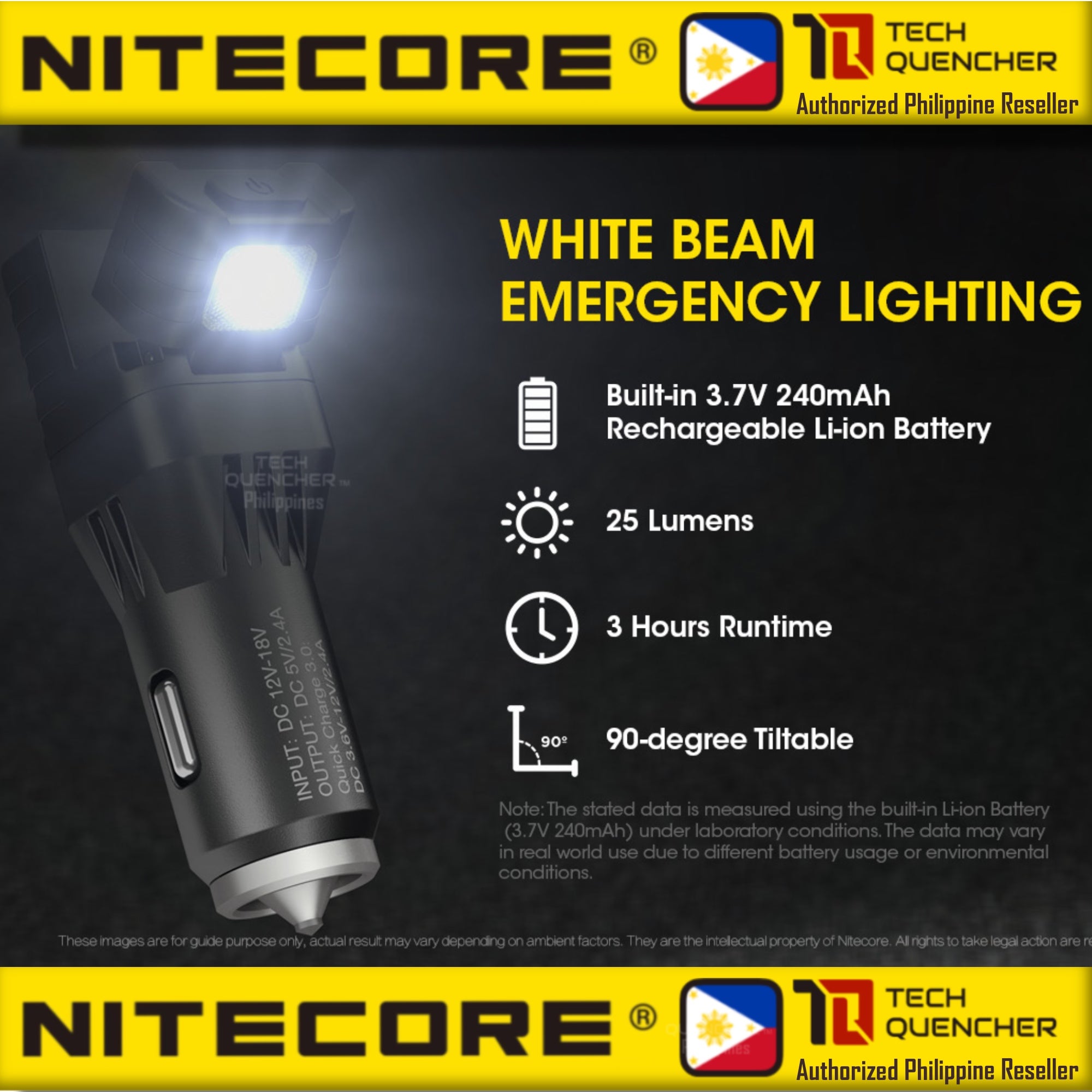 Nitecore VCL10 Vehicle Car Charger